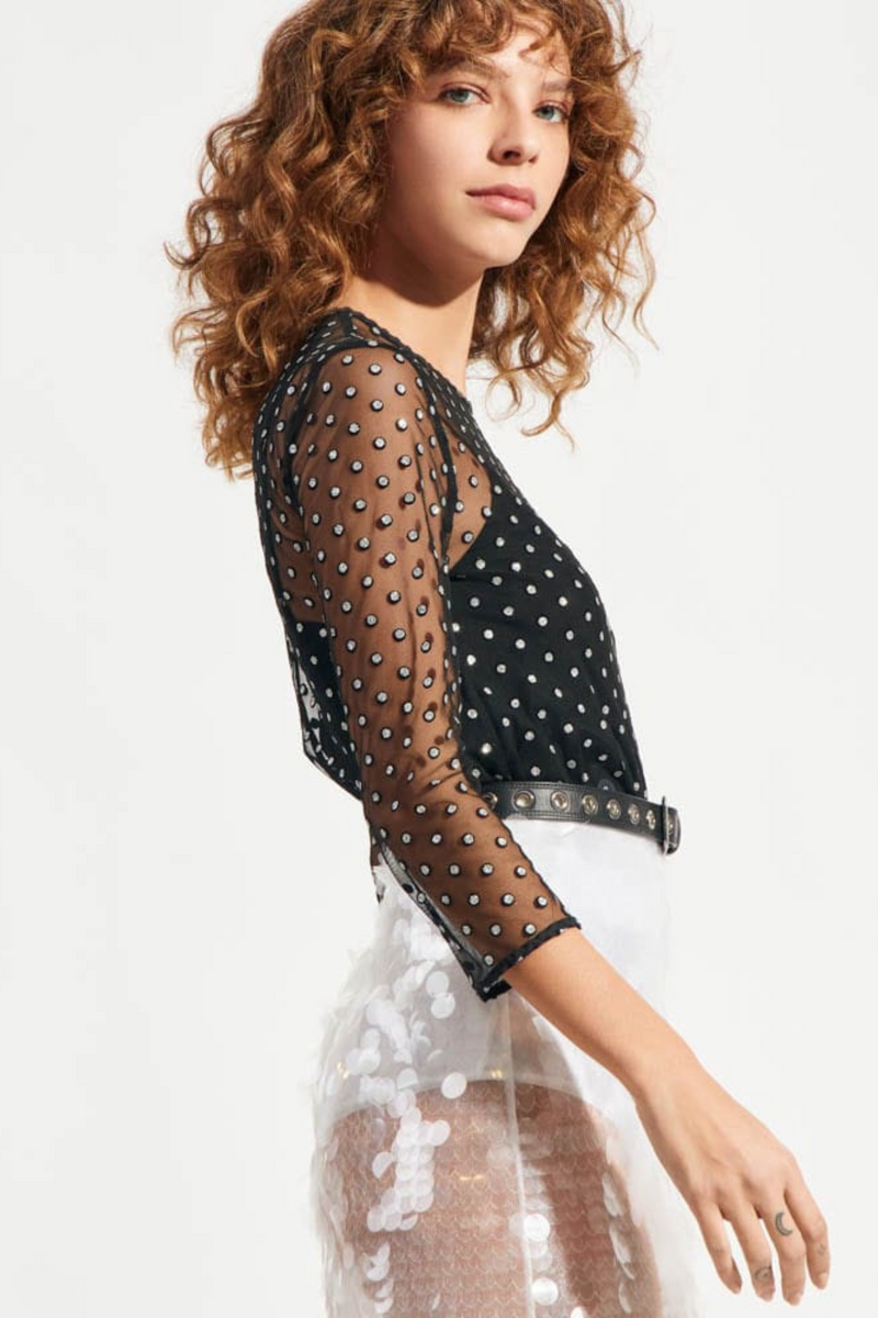 BLUSA TULE DOTS DREW